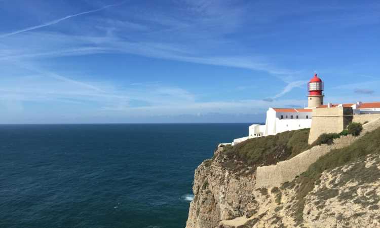 Ende oder Anfang ist jedoch am Kap Vincent in Portugal